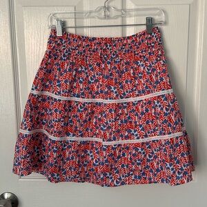 J. Crew Smocked Waist Tiered Skirt NWT